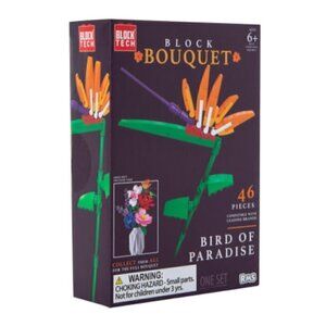 Block Tech Flower Bird of Paradise NWT Botanical Faux Plant Puzzle Mother’s Day